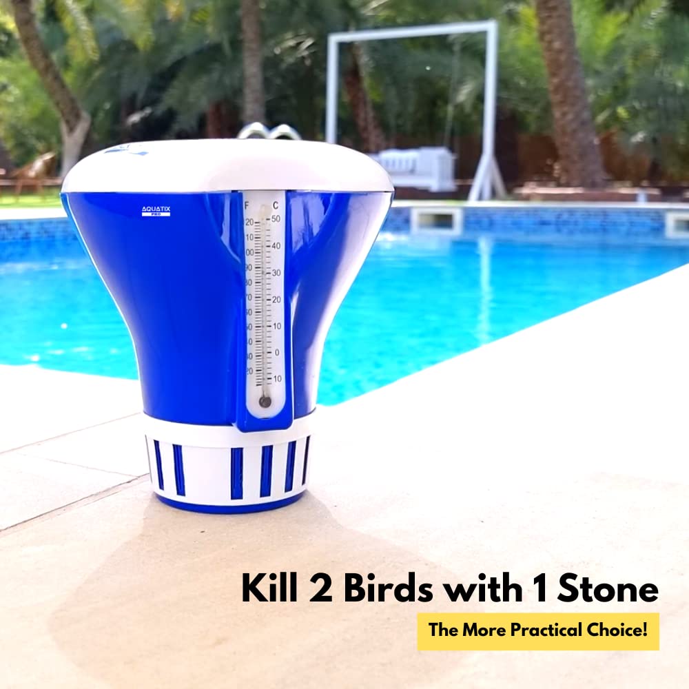 Aquatix Pro spa and hot tub floater diffuses tablets gently for spa use.