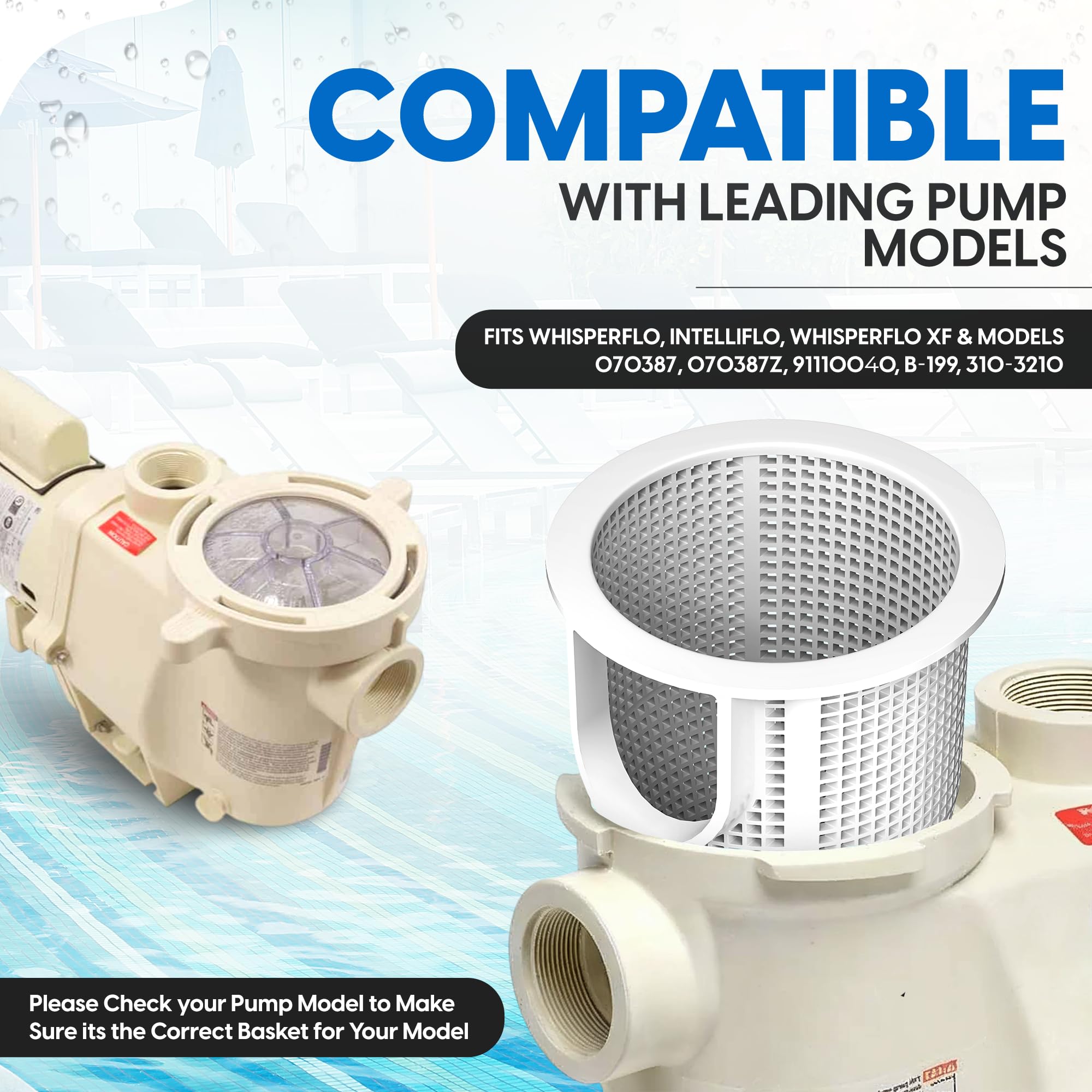 Aquatonics 070387 installed in Whisperflo pump demonstrates easy replacement.
