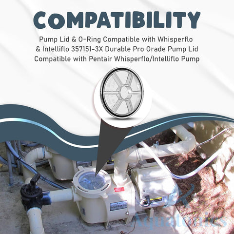 Aquatonics compatibility with Pentair WhisperFlo WFE for secure fit.