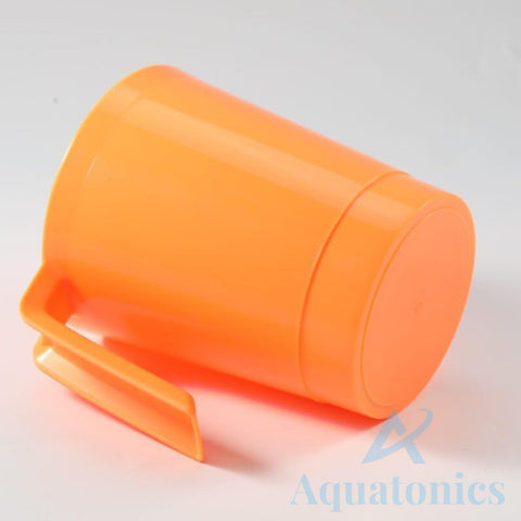 Aquatonics heavy-duty scoop front view shows sturdy construction for pools.
