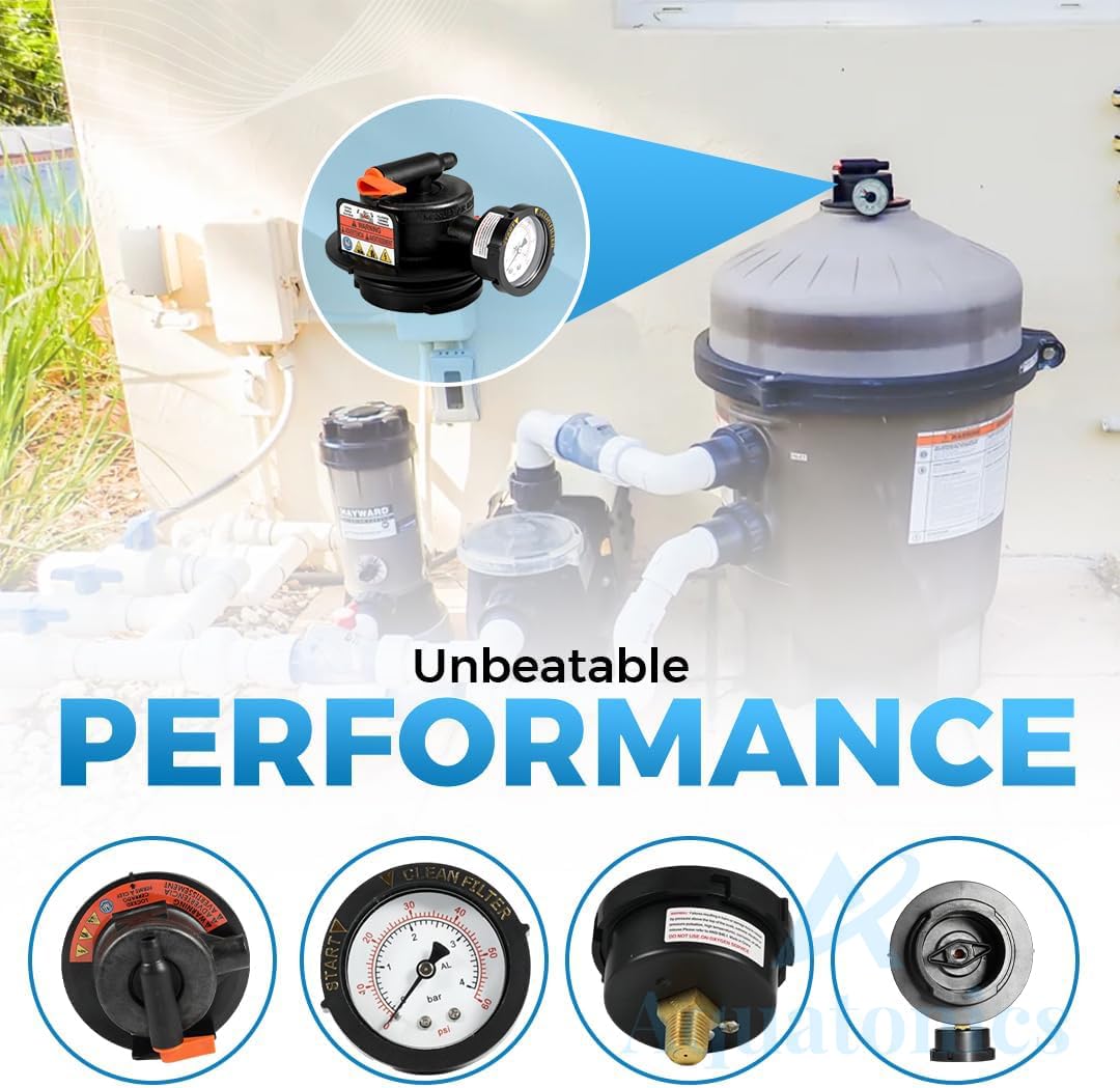 Aquatonics DEX2420MAR2 works with SwimClear filters to maintain steady flow.