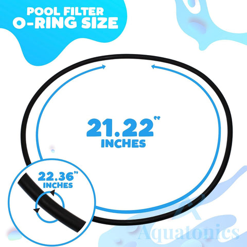 Aquatonics heavy-duty rubber O-ring provides durable, flexible sealing in chlorinated or salty water.