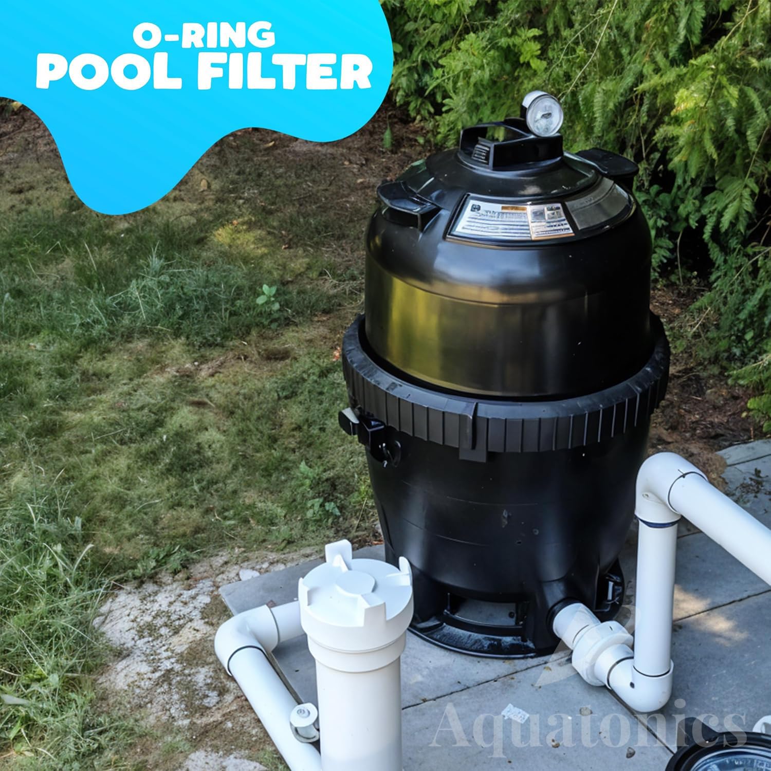 Aquatonics installation-friendly O-ring with PTFE lubricant simplifies replacement.