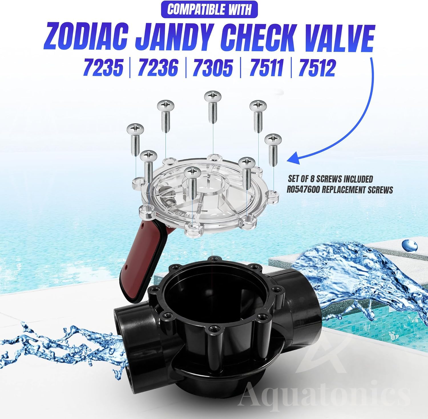 Aquatonics 4.4 inch lid diameter ensures precise fit.