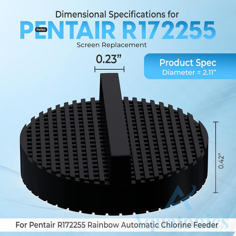 Aquatonics R172255 dispersion design illustrates slow chlorine tablet release.