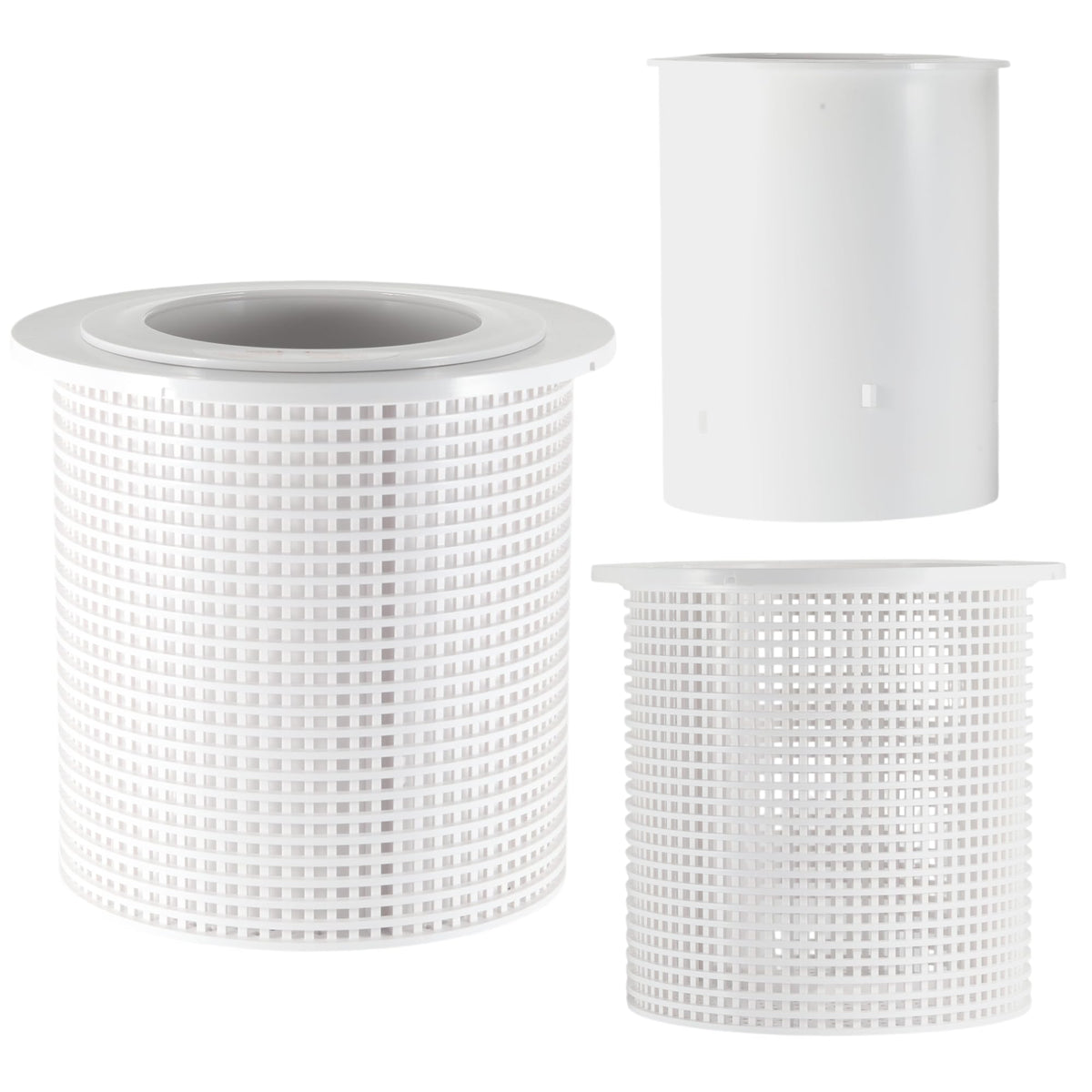 Aquatonics replacement skimmer basket with Admiral Weir for Pentair compatibility.