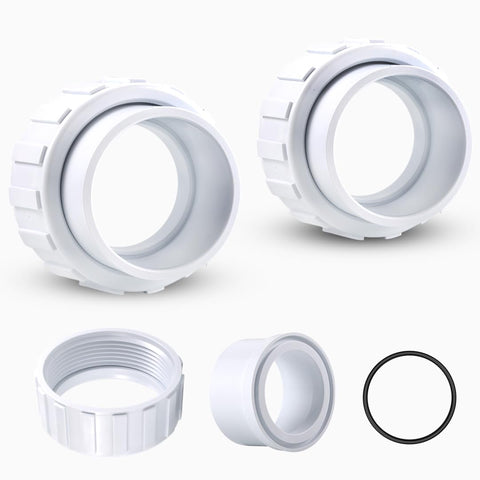 Aquatonics salt cell 2in union kit for quick pool system upgrades with Hayward compatibility