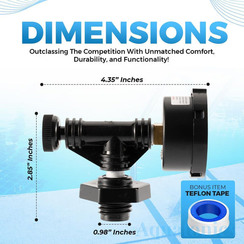 Aquatonics Sta-Rite System 3 compatible valve installed on filter for easy upgrades.