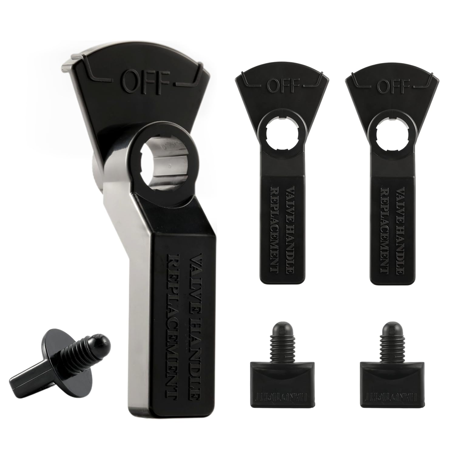 Aquatonics valve handle with knobs for Jandy-compatible valves, quick swap.