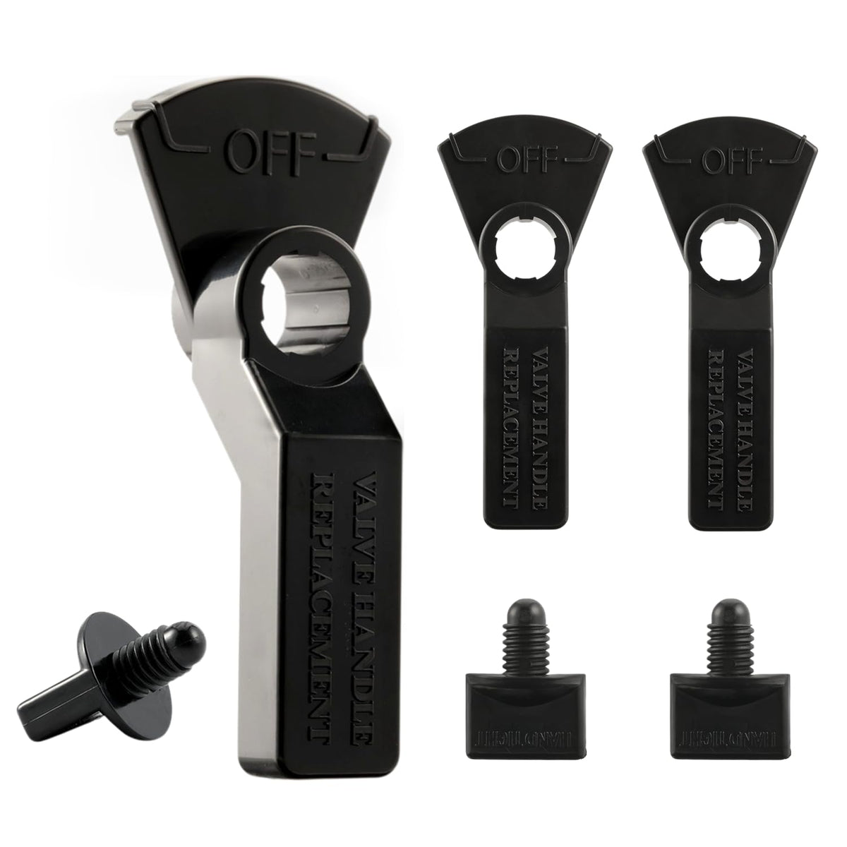 Aquatonics valve handle with knobs for Jandy-compatible valves, quick swap.