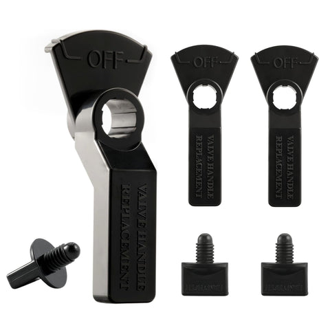 Aquatonics valve handle with knobs for Jandy-compatible valves, quick swap.