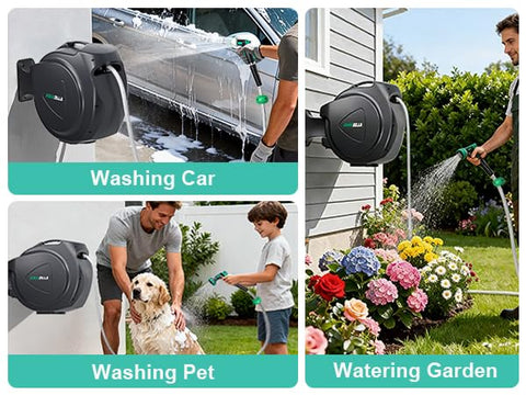 AQUAZILLA heavy-duty plastic case protects components from rust and rain.