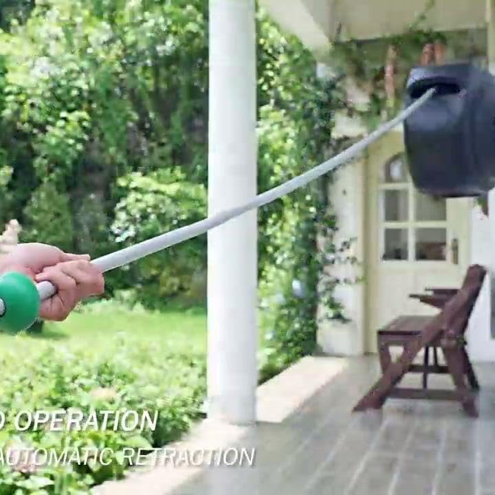 AQUAZILLA lock-at-length feature keeps hose at desired distance during tasks.