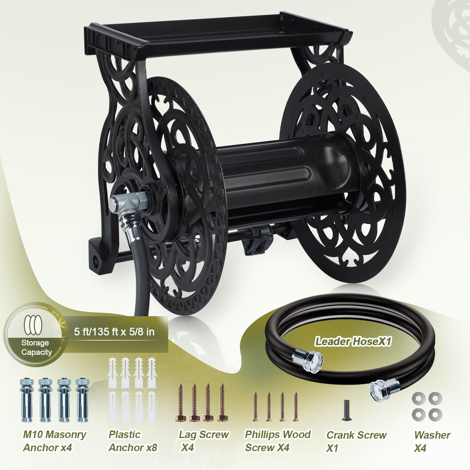 Quick wall-mount system allows easy installation and relocation.