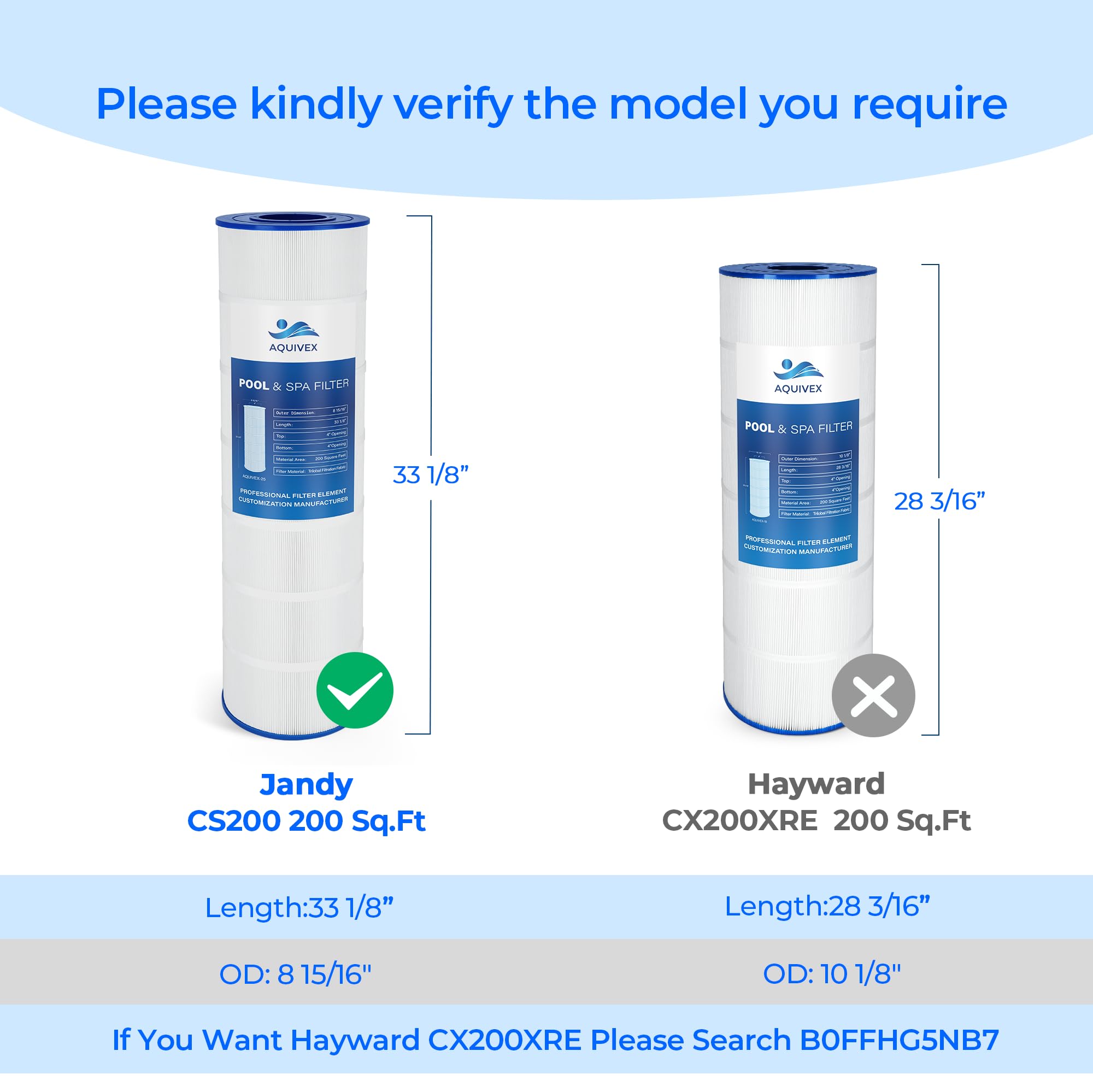 AQUIVEX 10–15 micron filtration captures fine debris.