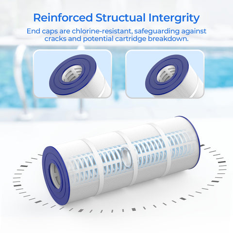 AQUIVEX CCP320 cartridge filtration area graphic suggests high-capacity filtration.