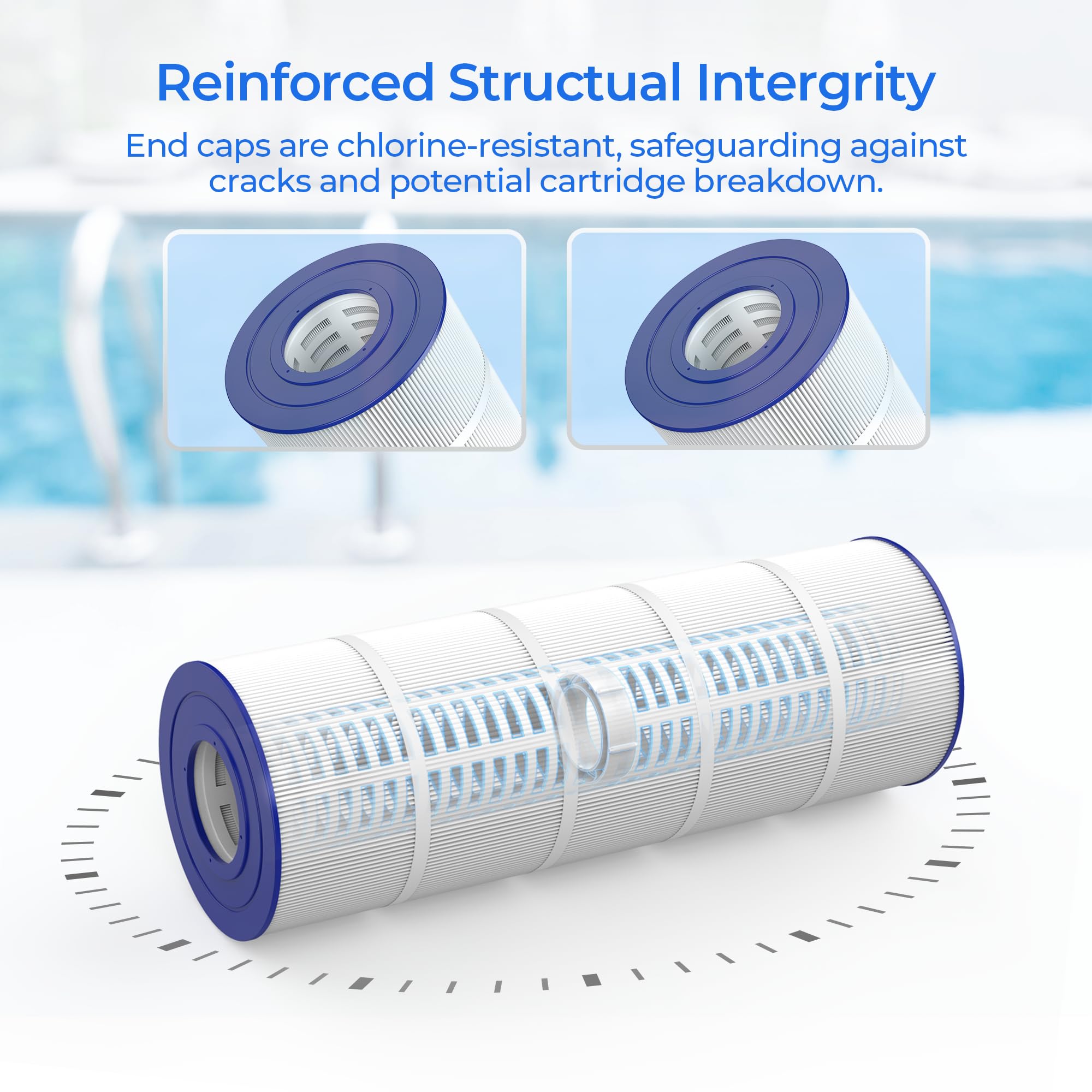 AQUIVEX CL460 filter cartridge threads close-up showing secure connection.
