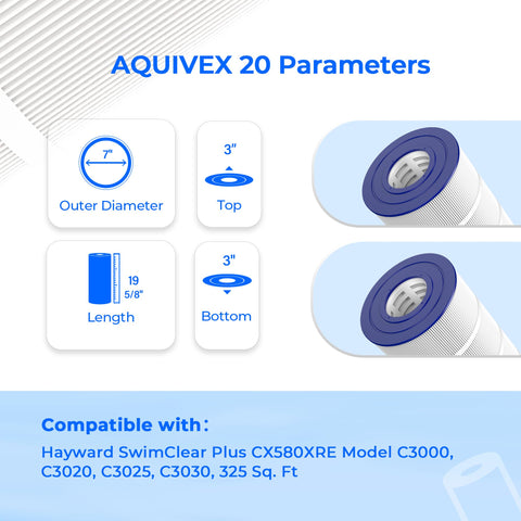 AQUIVEX CX580XRE solid core support maintains cartridge shape for reliable everyday use.