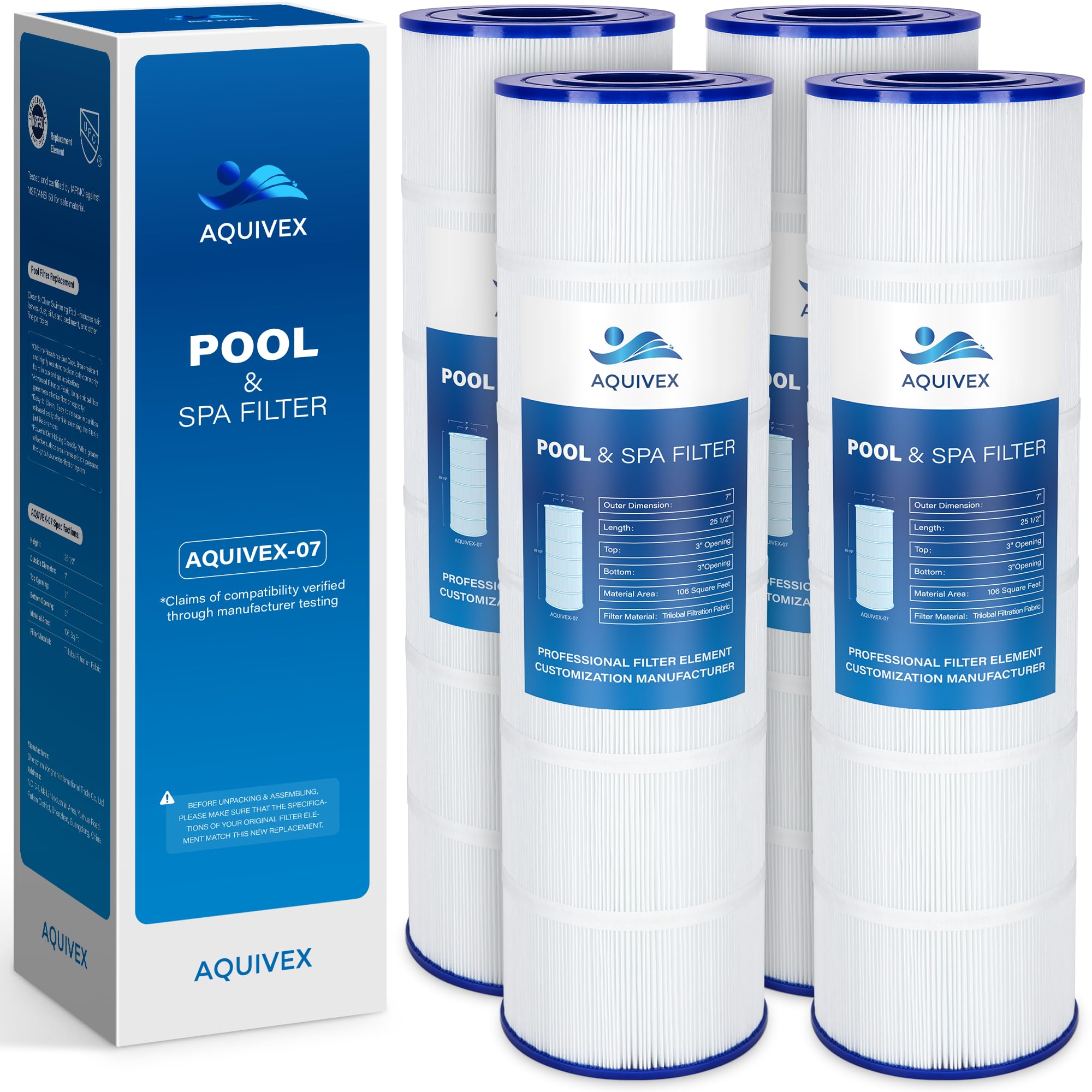 AQUIVEX CX880XRE 4-pack packaging ready for replacement