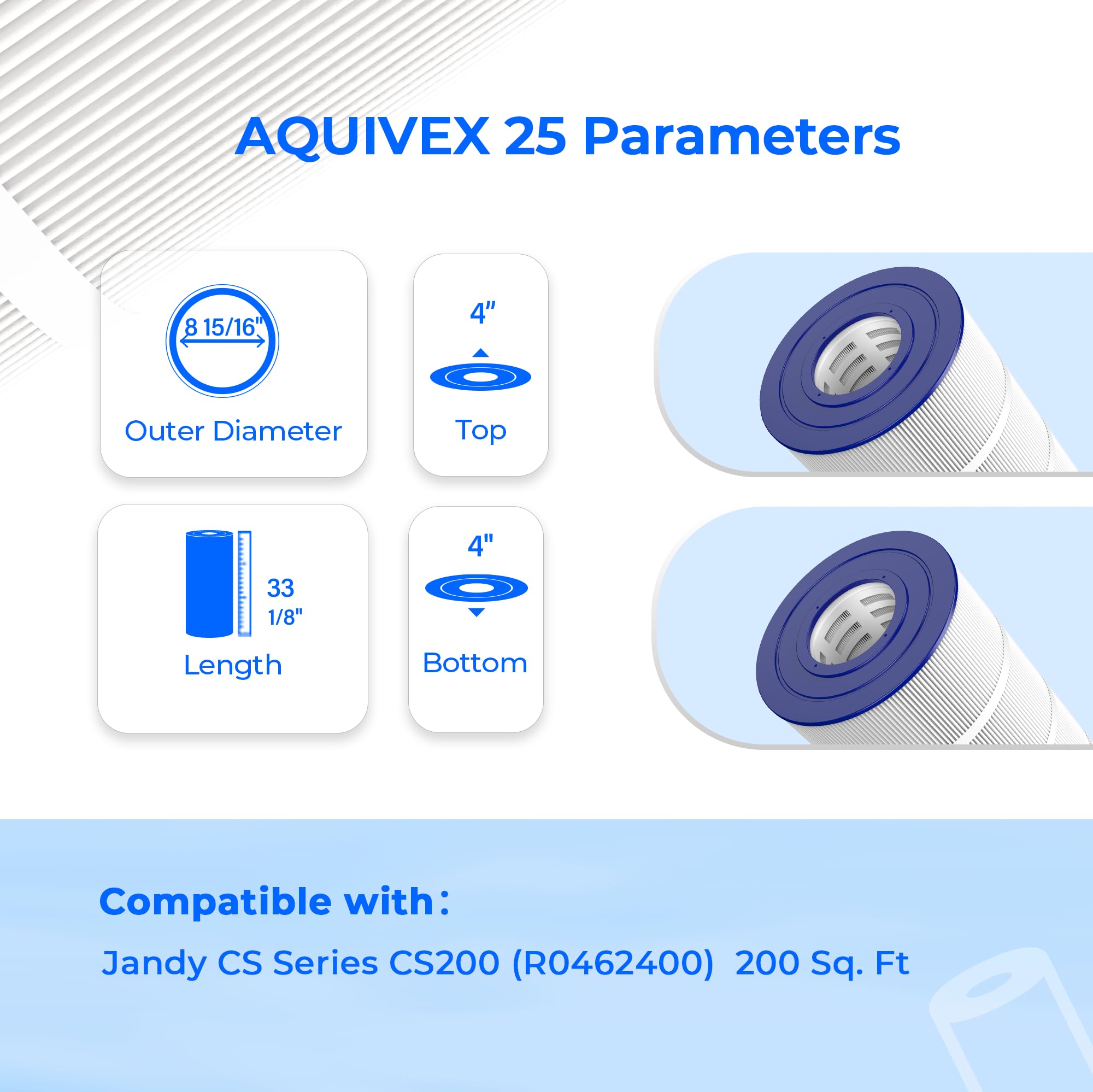 AQUIVEX PJANCS200-compatible design enhances compatibility.