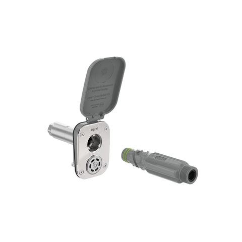 Aquor House Hydrant V2+ front view highlights frost-free protection for exterior spigots.