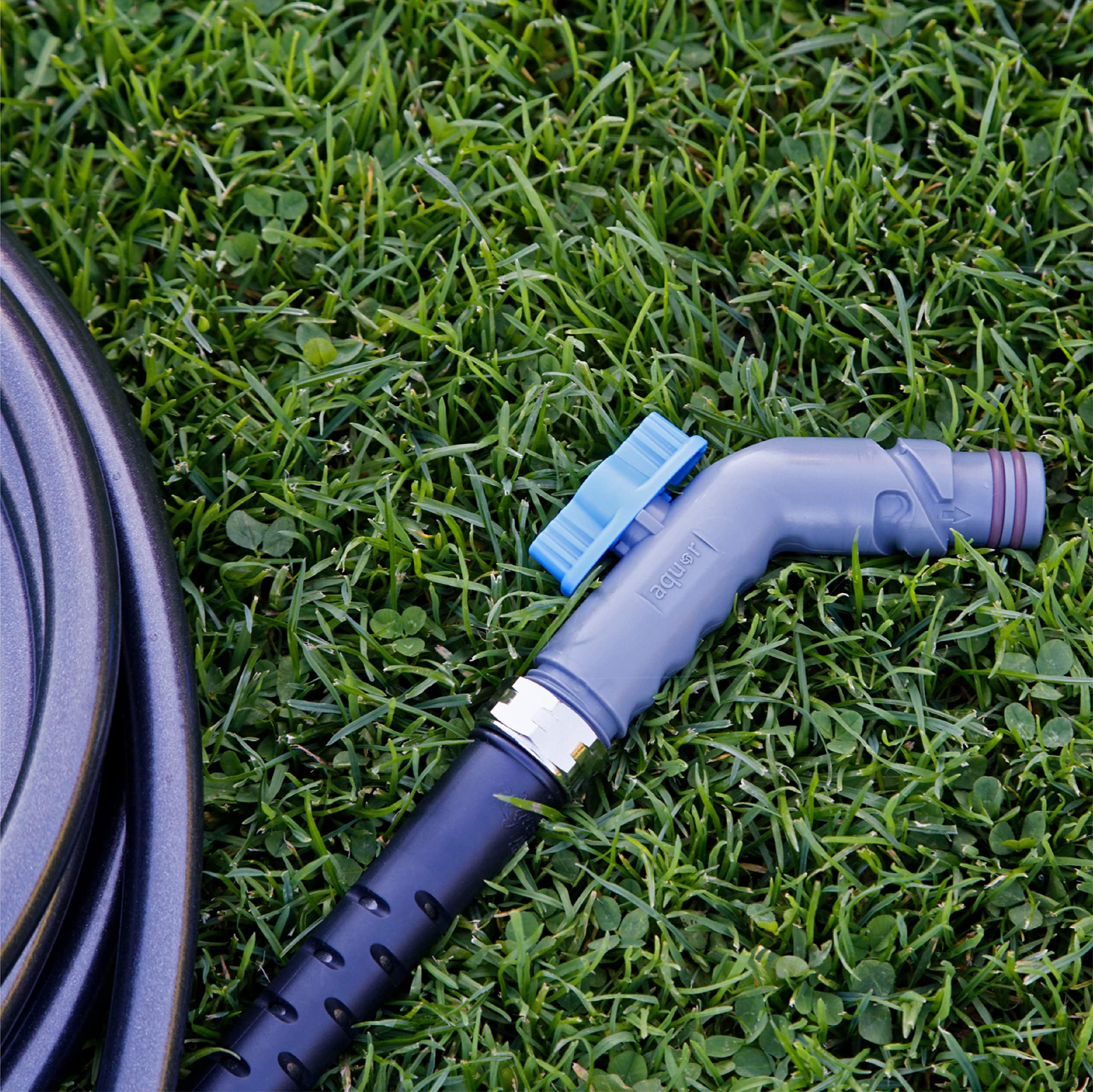 Aquor low-friction hose connector demonstrates smooth, easy attachment