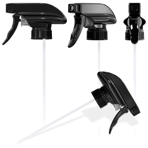 Aquue 4-pack spray nozzles with universal fit for common bottles, ideal for easy upgrades.
