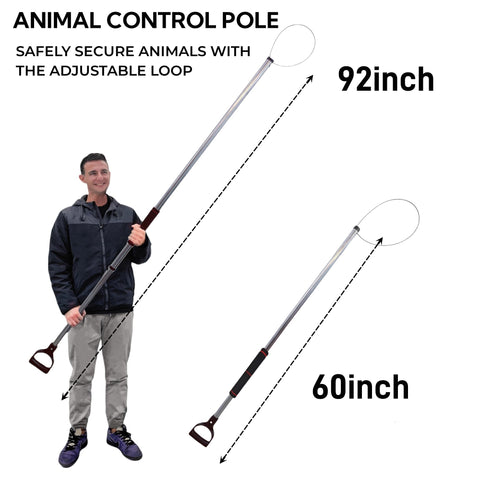 AQWXC ergonomic pole promotes comfortable use during animal handling.