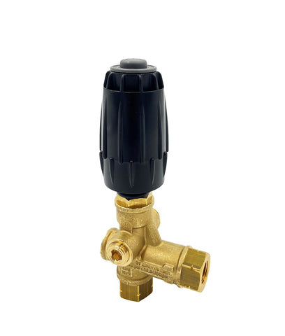 Brass construction enhances longevity in tough cleaning environments.