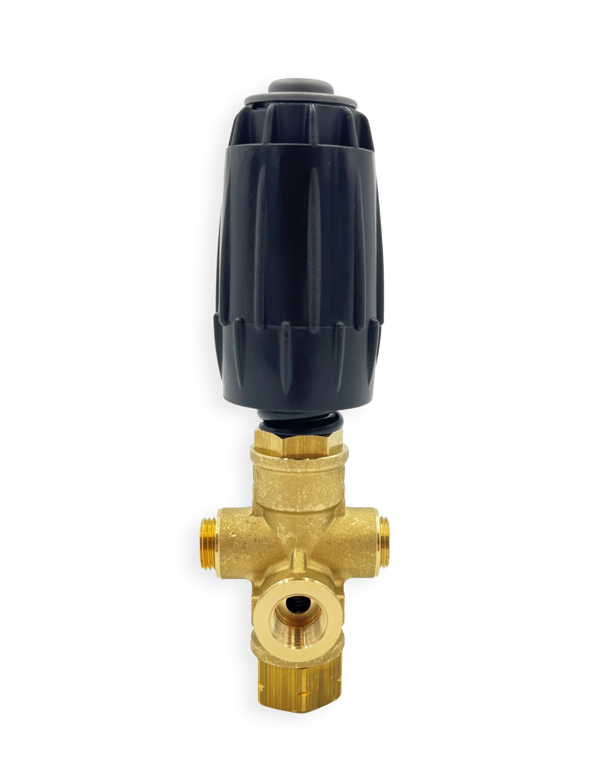 3/8 inch outlet fitting works with standard spray accessories.