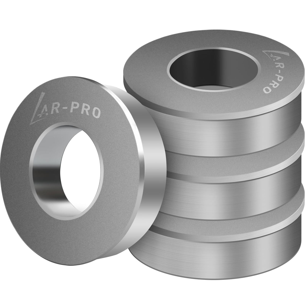 AR-PRO 1-inch carbon steel bushings front view for smooth mower wheel movement.