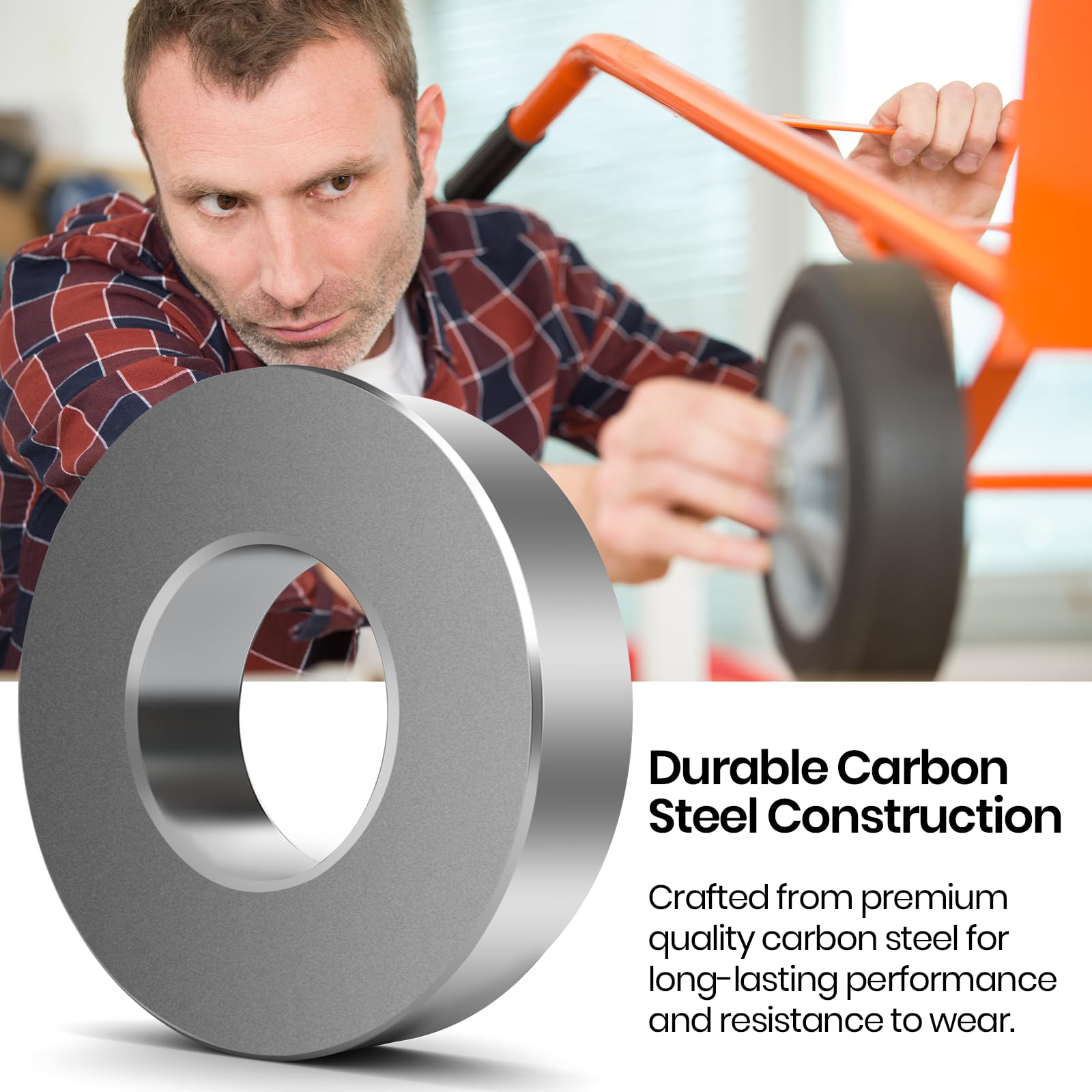 AR-PRO 1-inch carbon steel bushings pack view highlighting replacement versatility.