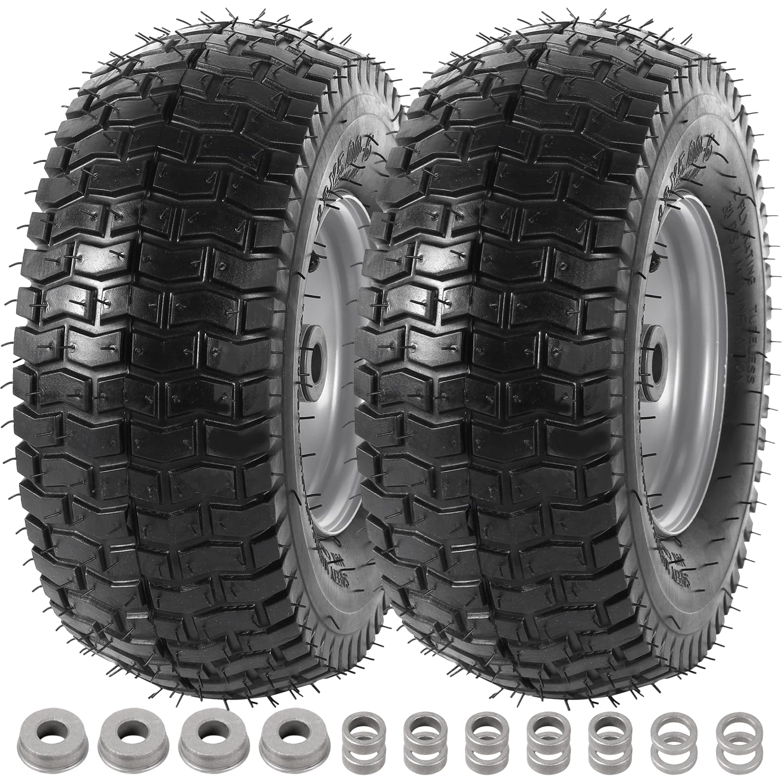 AR-PRO 2-pack tire and wheel assembly for riding mowers, exact replacement.