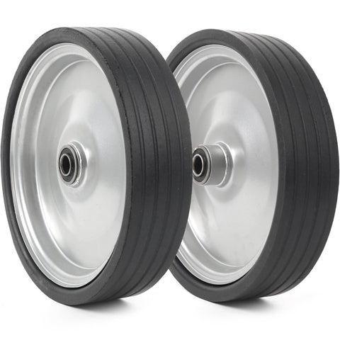 AR-PRO 2-pack flat-free tire closeup—durable solid rubber for reliable hauling.