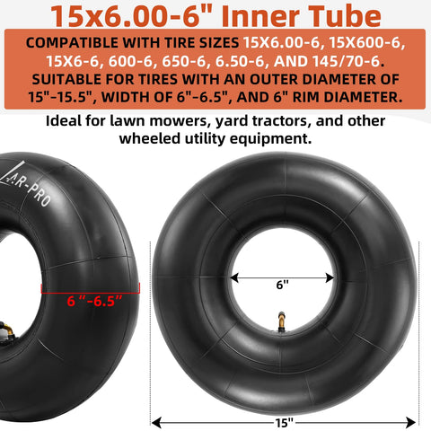 AR-PRO heavy-duty natural rubber inner tube for durable air retention