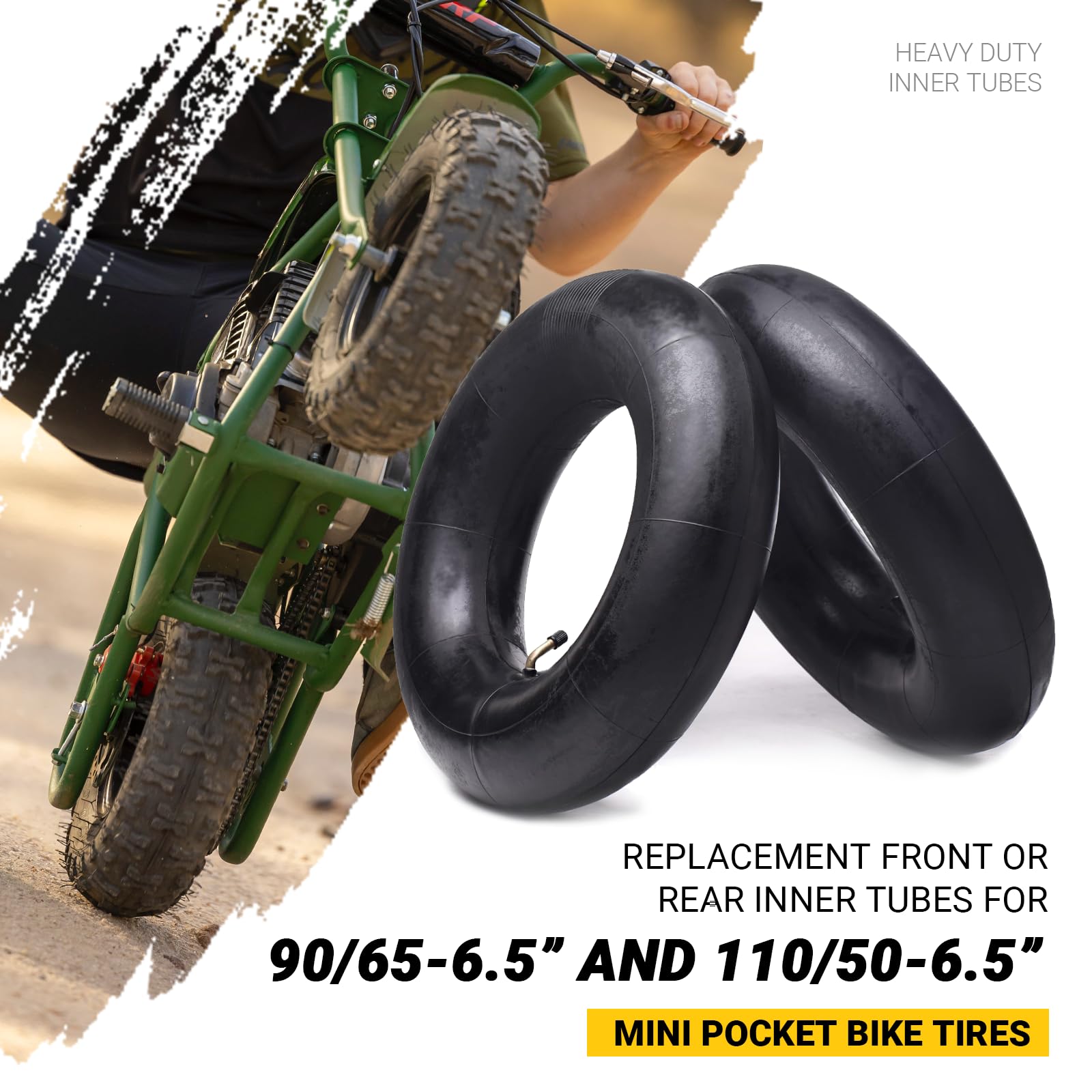AR-PRO inner tube for 110/50-6.5, easy installation and secure fit.