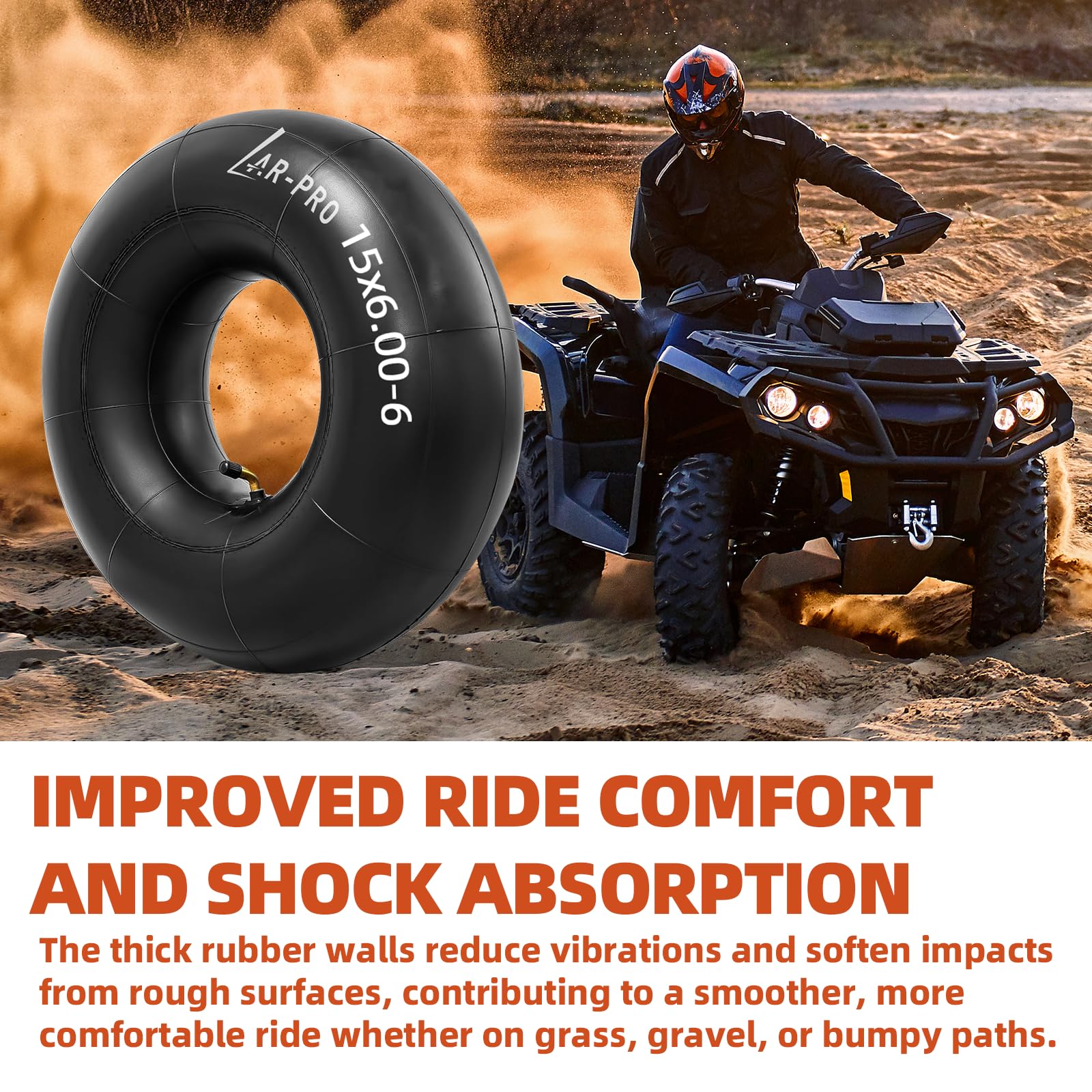 AR-PRO versatile inner tubes for lawn tractors, ATVs, wagons and more