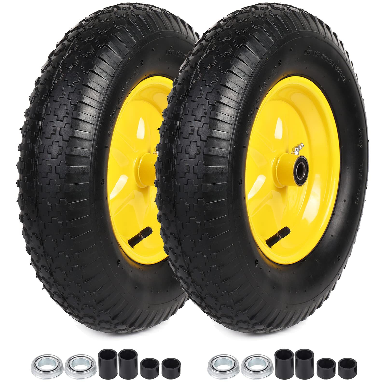 AR-PRO 2-pack tire and wheel assembly ready for quick cart replacements.