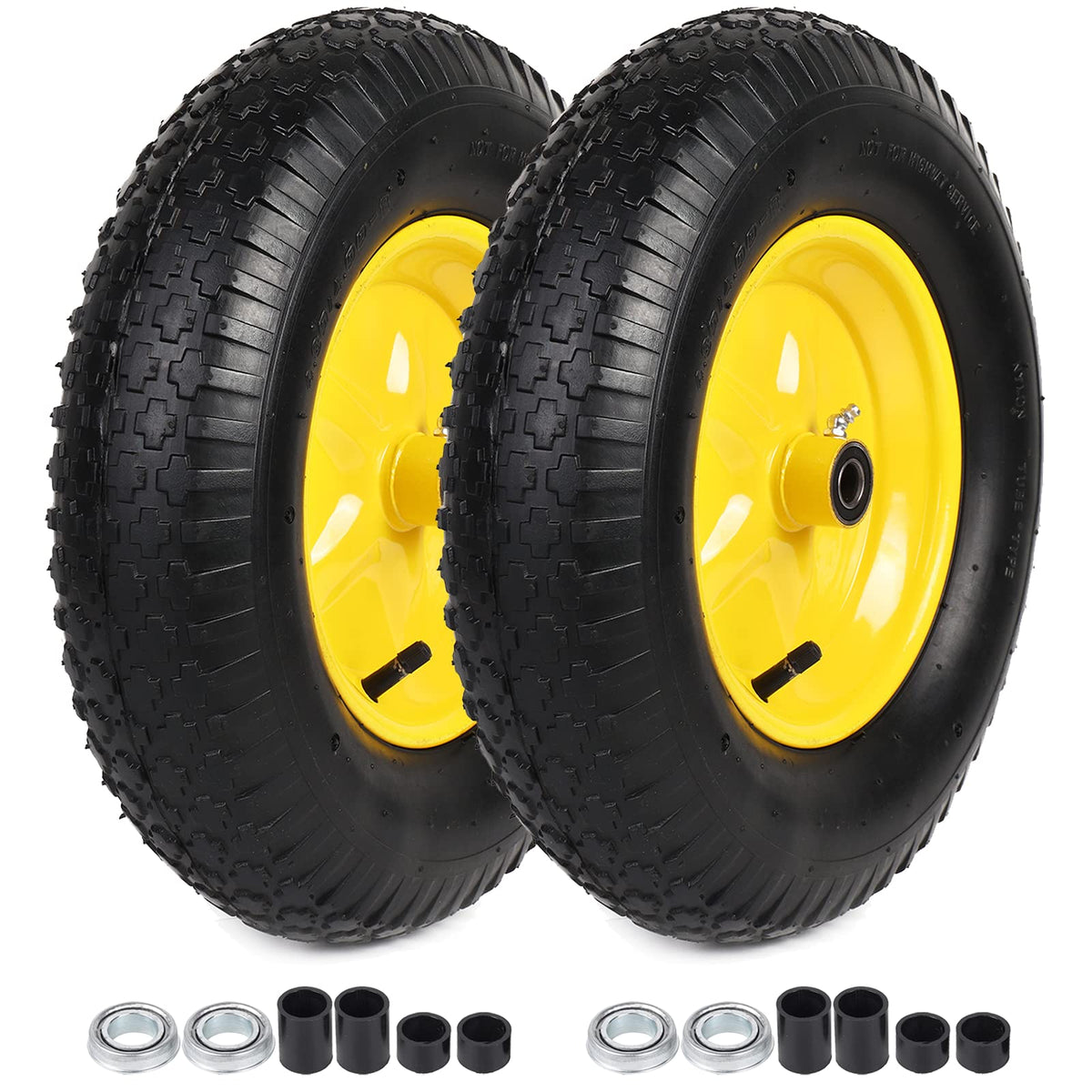 AR-PRO 2-pack tire and wheel assembly ready for quick cart replacements.