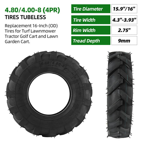 AR-PRO tire with deep lug pattern delivers reliable traction on uneven ground.
