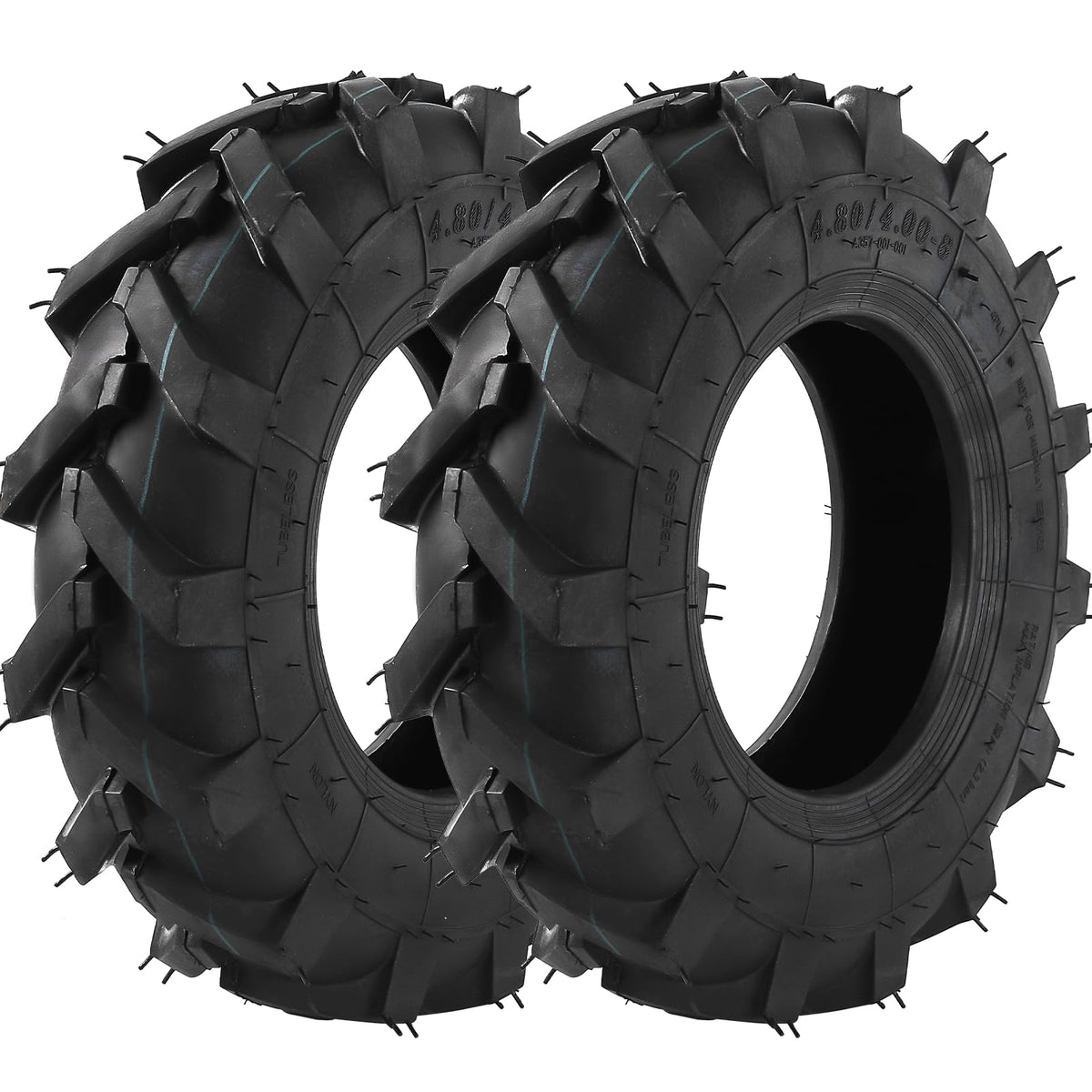 AR-PRO 4.80/4.00-8 tubeless tire side view for lawn equipment and turf stability.