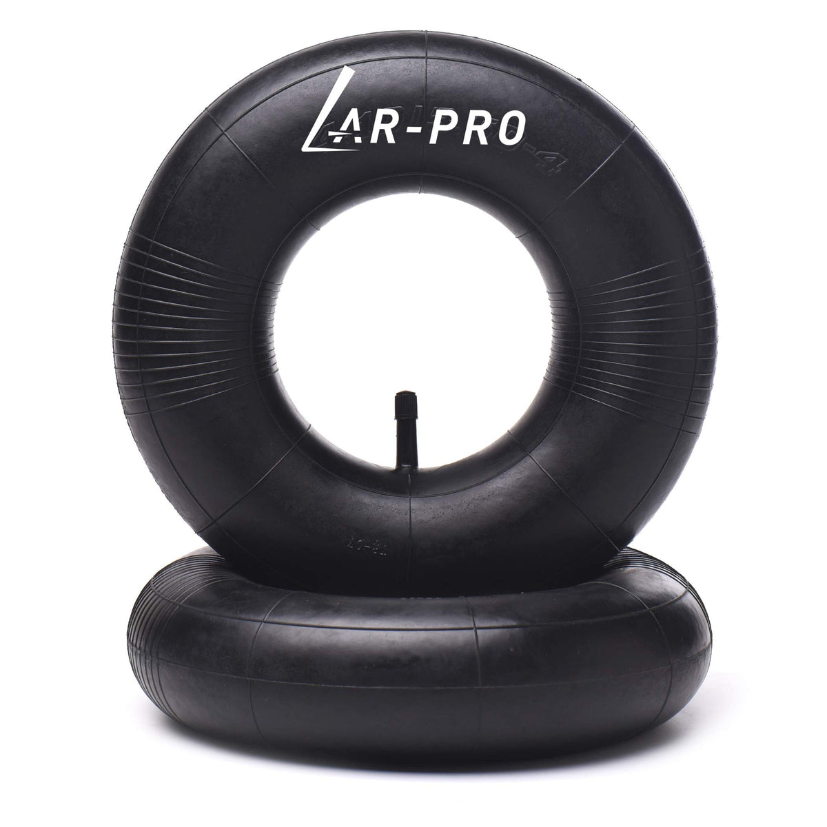 AR-PRO 410/350-4 heavy-duty inner tube with TR-13 valve for durable wheelbarrow and mower use.