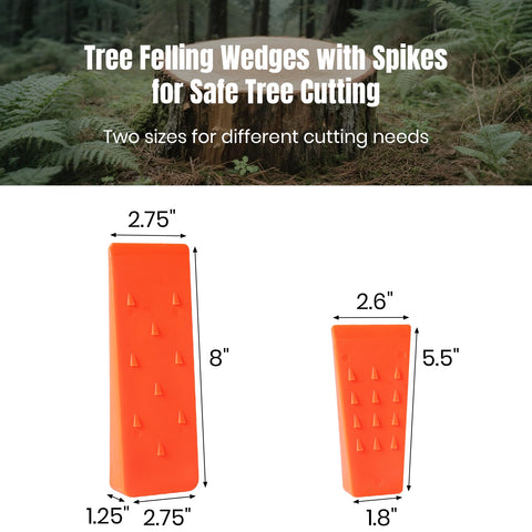 AR-PRO six felling dogs stabilize the stump for precise cuts.