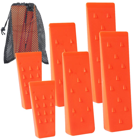 AR-PRO 10-inch wedge with spikes for controlled tree direction and safer felling.