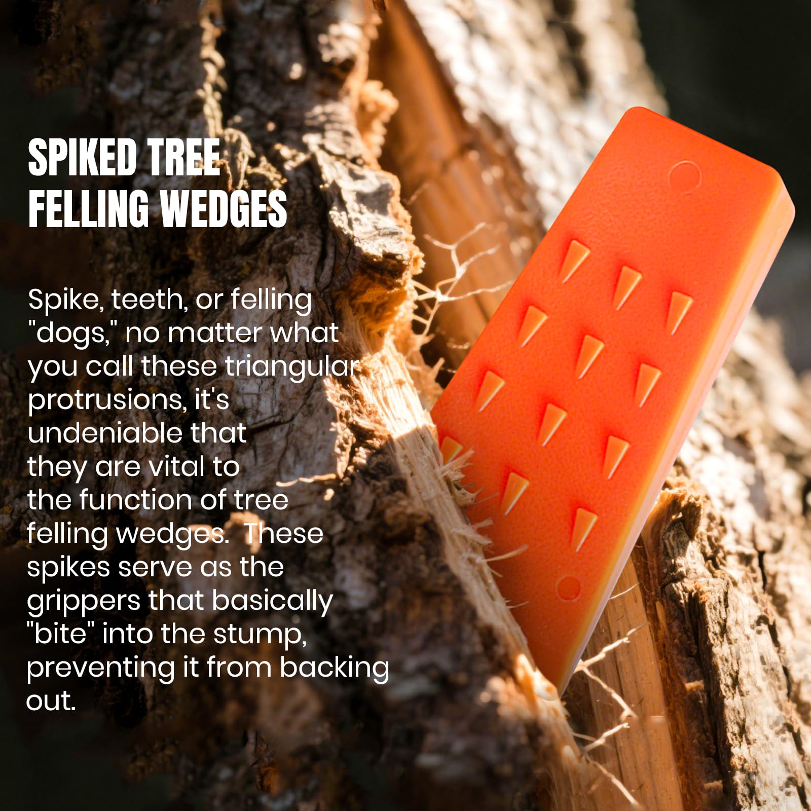 AR-PRO 5-5inch wedge with spikes for small to medium trees.