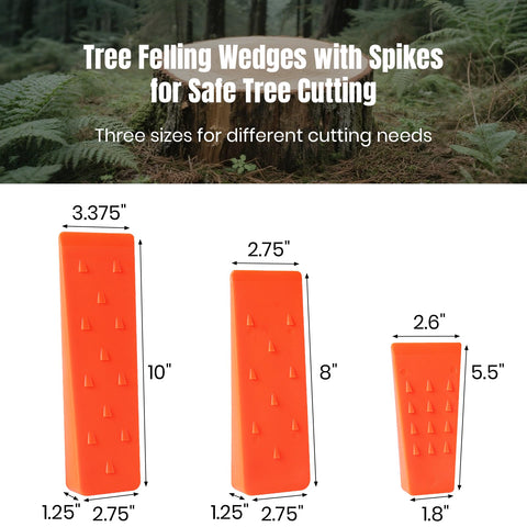 AR-PRO 8-inch wedge with spikes enabling precise back-cut guidance.