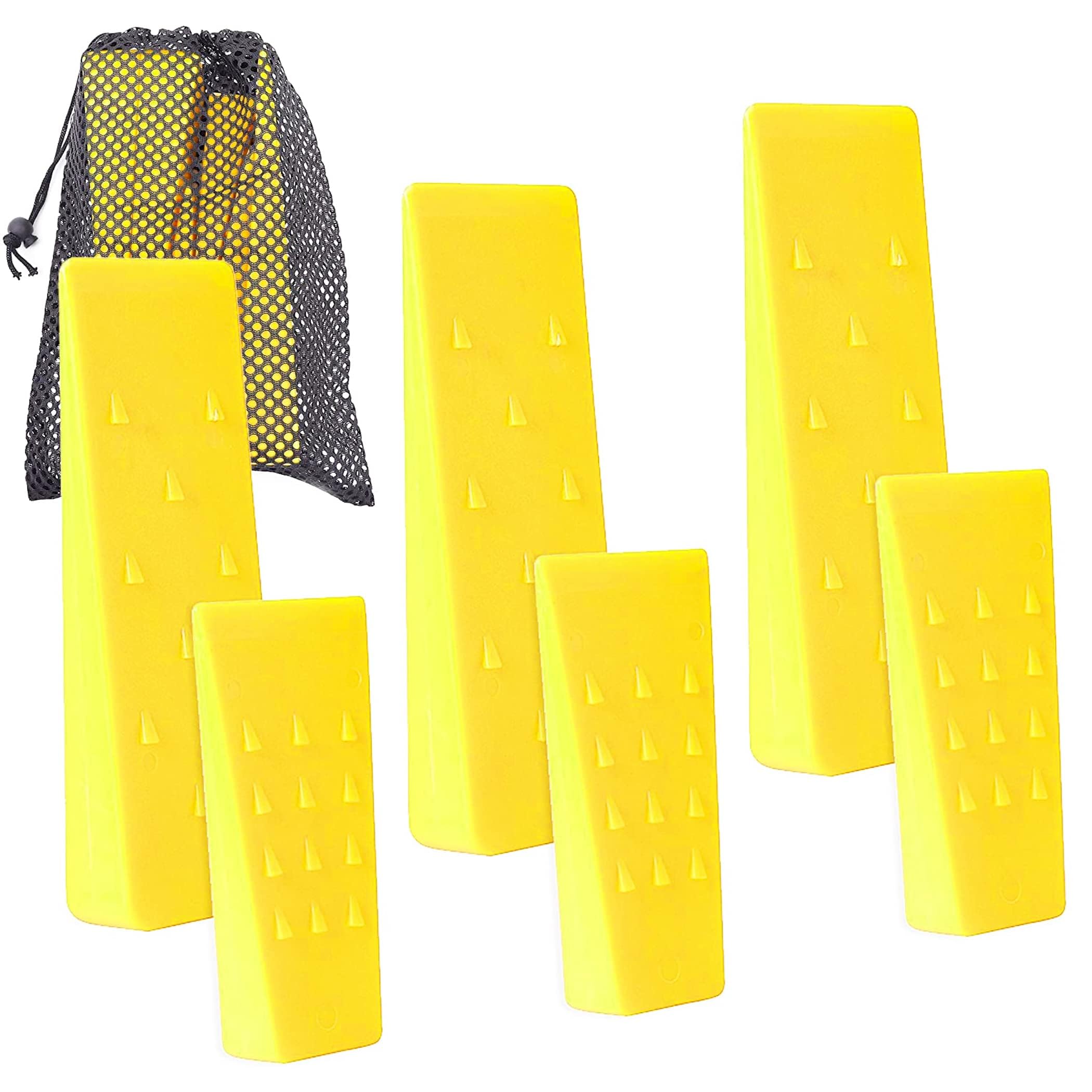 AR-PRO 6-pack tree wedges with storage bag ready for on-site use.