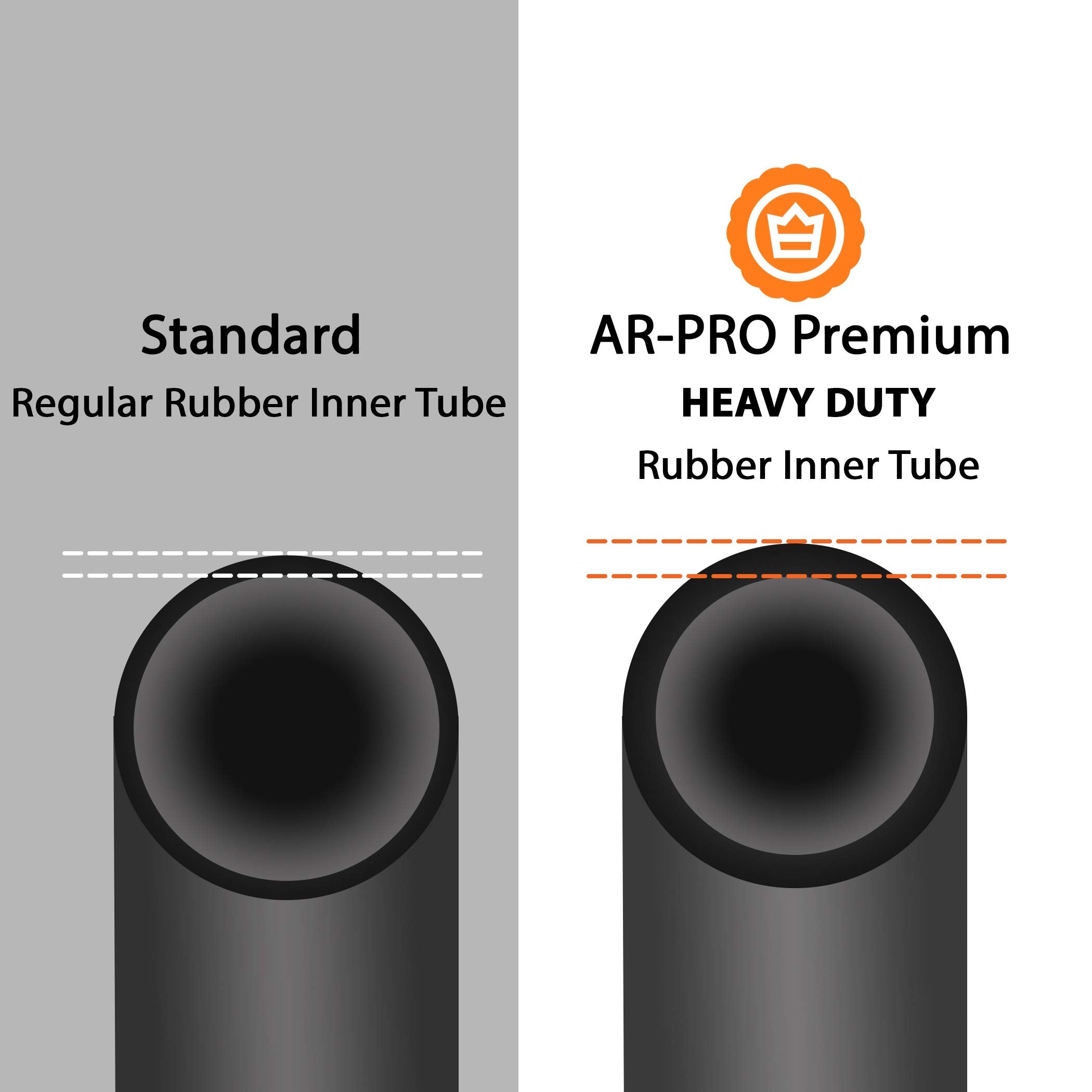 AR-PRO inner tube for 8.5-inch tires on 4-inch rims