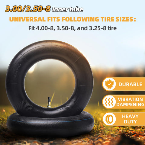 AR-PRO 8-inch rim inner-tube ready for 4.00-8, 3.50-8, and 3.25-8 tires.