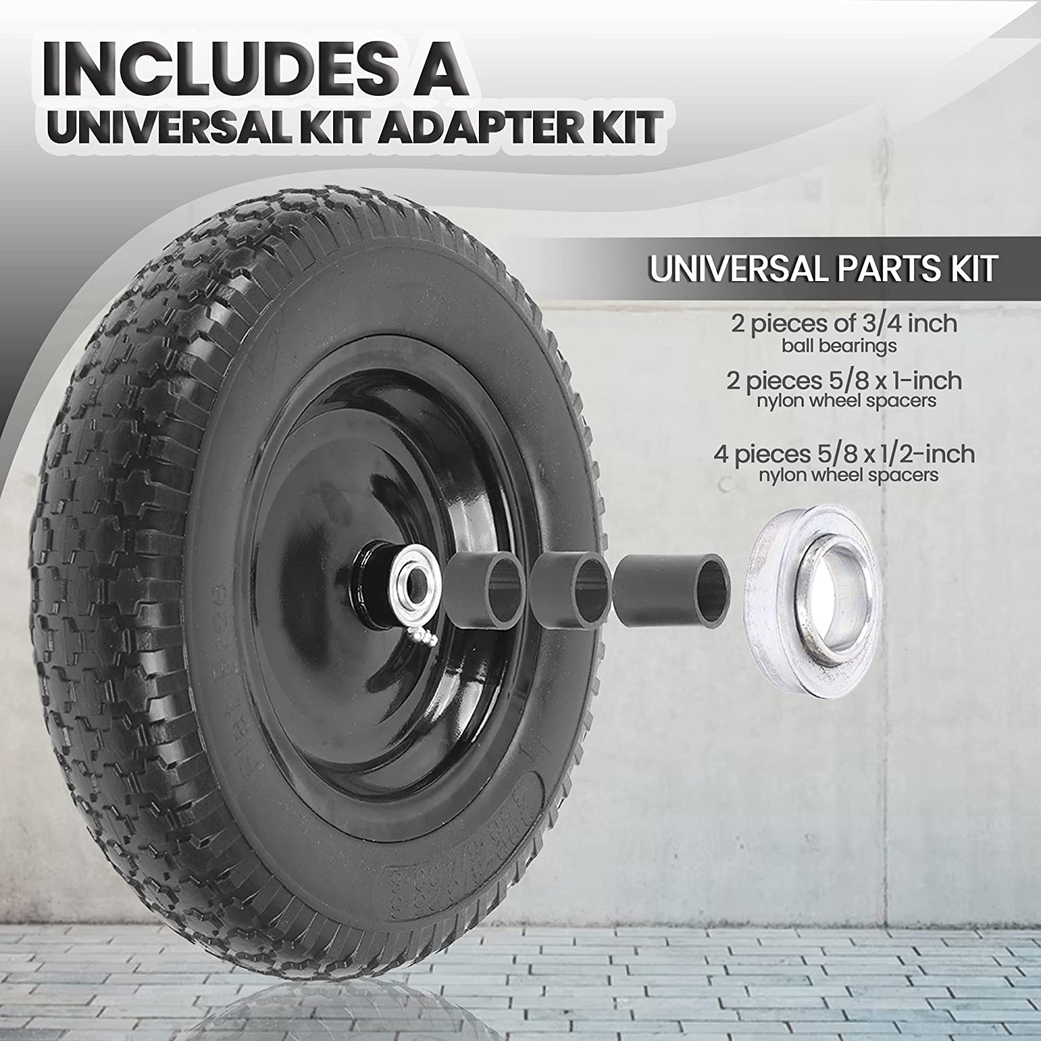 AR-PRO adapter kit with 3/4in bearings for flexible axles